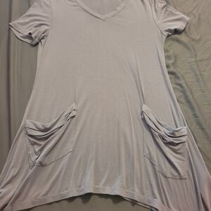 Green V-Neck Women's Top